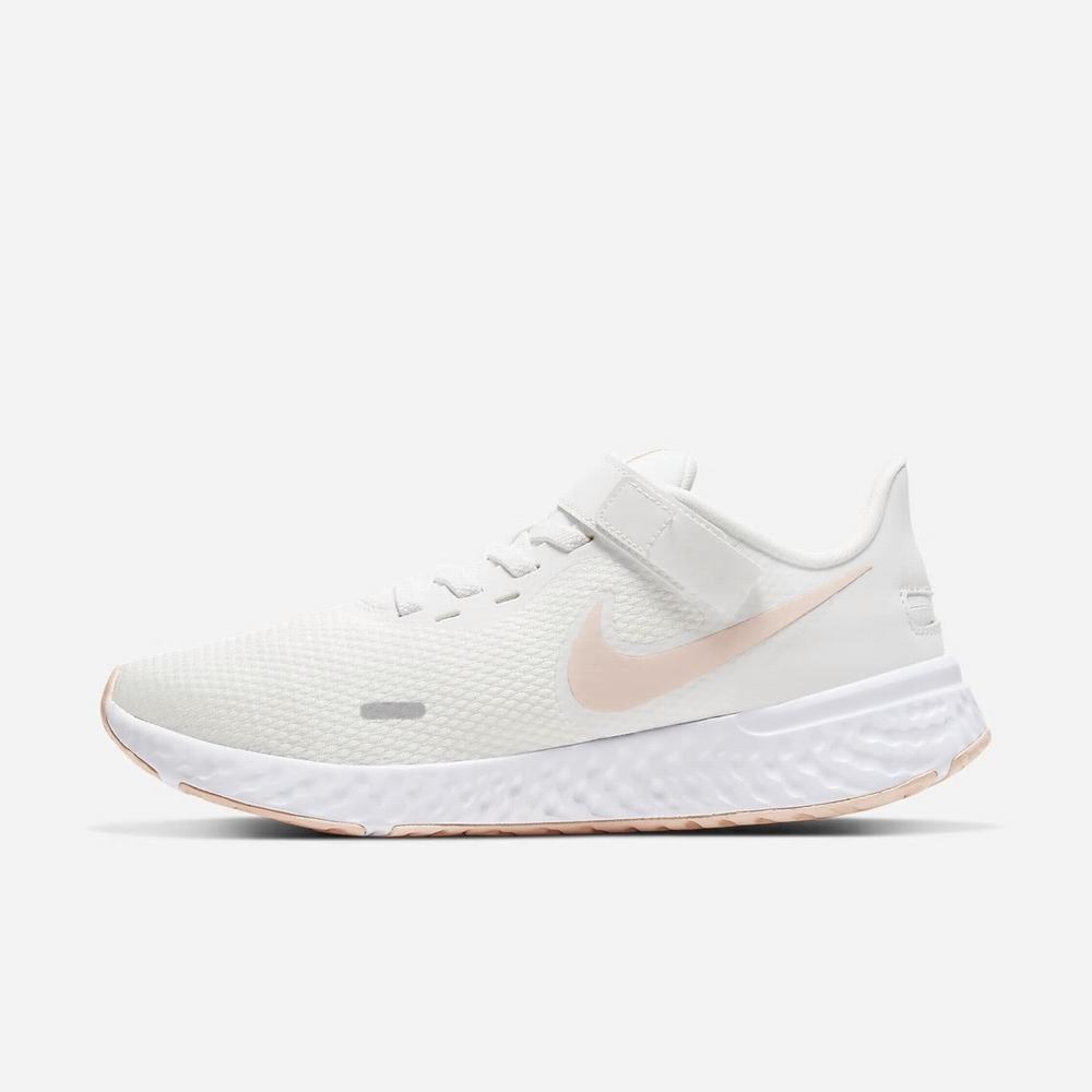 Chaussure De Running Nike Revolution 5 FlyEase Blanche 7920-681 Summit White/Fire Pink/Washed Coral Femme | ZBK-44125490